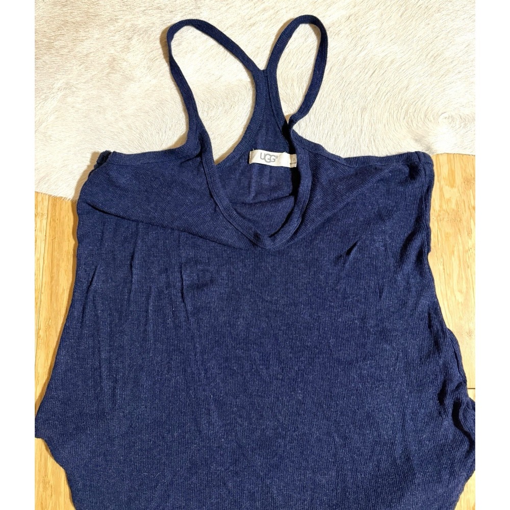 UGG eveline navy blue tank top womens size small Racerback Rayon Super Soft - Picture 5 of 7